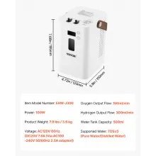 Hydrogen Inhalation Machine 99.99% High Purity HO-Separated 450ml/min 3-Port