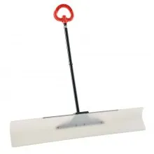 Plastic Snow Pusher Shovel 48in Heavy Duty Snow Plow for Driveway Ergonomic Grip