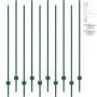 VEVOR 182.9 cm Fence Post 10 Pack Heavy Duty Metal Fence Posts Green