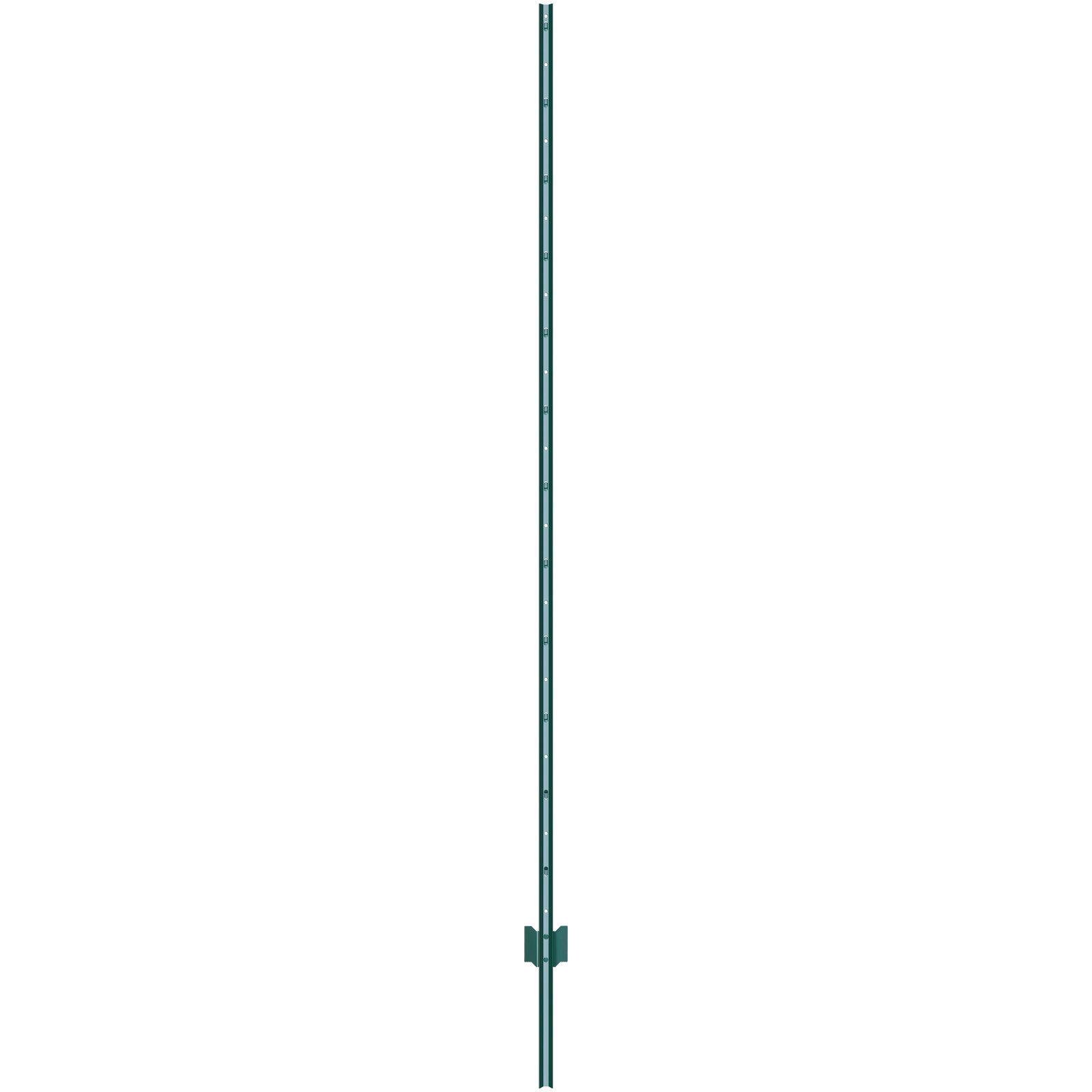 VEVOR 7 Feet Fence Post, 10 Pack U-Channel Heavy Duty Metal Fence Posts, Sturdy Steel Fence Stakes for Garden Yard, Lawn, Farms and Outdoor Wire Fencing, Green