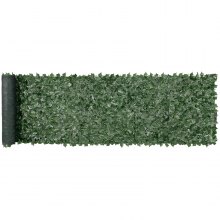 VEVOR Ivy Clôture de confidentialité, écran mural vert artificiel de 39 x 158 pouces, clôture de lierre de verdure avec support en tissu maillé et joint renforcé, fausses haies décoration de feuilles de vigne pour jardin extérieur, cour, balcon