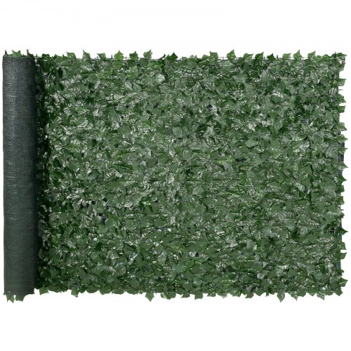VEVOR Ivy Privacy Fence, 59 x 118in Artificial Green Wall Screen, Greenery Ivy Fence with Mesh Cloth Backing and Strengthened Joint, Faux Hedges Vine Leaf Decoration for Outdoor Garden, Yard, Balcony
