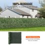 VEVOR Ivy Privacy-hegn, 1,5 x 3 m kunstig grøn vægskærm, Greenery Ivy-hegn med mesh-stofbagside og forstærket samling, kunstige hække vinbladsdekoration til udendørs have, gårdhave, balkon