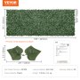 VEVOR Ivy adatvédelmi kerítés, 1,5 x 4 m-es mesterséges zöld fali paraván, zöld borostyán kerítés hálós szövet hátlappal és megerősített illesztéssel, műsövény, szőlőlevél díszítés kültéri kertben, udvarban, erkélyen