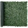 VEVOR Ivy adatvédelmi kerítés, 1,5 x 2,5 m-es mesterséges zöld fali paraván, zöld borostyán kerítés hálós szövet hátlappal és megerősített illesztéssel, műsövény, szőlőlevél díszítés kültéri kerthez, udvarhoz, erkélyhez