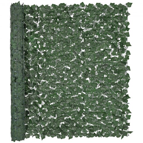 VEVOR Ivy Privacy Fence, 1500 x 2490 mm Artificial Green Wall Screen, Greenery Ivy Fence with Strengthened Joint, Faux Hedges Vine Leaf Decoration for Outdoor Garden, Yard, Patio Decor