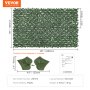 VEVOR Ivy Privacy Fence, 1500 x 2490 mm Artificial Green Wall Screen, Greenery Ivy Fence with Strengthened Joint, Faux Hedges Vine Leaf Decoration for Outdoor Garden, Yard, Patio Decor