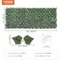 VEVOR Ivy Privacy Fence, 1 x 2.5 m Artificial Green Wall Screen, Greenery Ivy Fence with Strengthened Joint, Faux Hedges Vine Leaf Decoration for Outdoor Garden, Yard, Balcony, Patio Decor