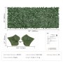 VEVOR Ivy adatvédelmi kerítés, 990 x 2490 mm-es mesterséges zöld fali paraván, zöld borostyán kerítés hálós szövet hátlappal és megerősített illesztéssel, műsövény, szőlőlevél díszítés kültéri kerthez, udvarhoz
