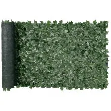 VEVOR Ivy Privacy Fence, 990 x 2490 mm  Artificial Green Wall Screen, Greenery Ivy Fence with Mesh Cloth Backing and Strengthened Joint, Faux Hedges Vine Leaf Decoration for Outdoor Garden, Yard