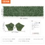 Cerca de privacidade VEVOR Ivy, tela de parede verde artificial de 1 x 4m, cerca de hera verde com suporte de tecido de malha e junta reforçada, sebes artificiais decoração de folhas de videira para jardim ao ar livre, quintal, varanda