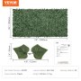 VEVOR Ivy Privacy-gjerde, 1,5 x 3 m kunstig grønn veggskjerm, Greenery Ivy-gjerde med nettingduk og forsterket skjøt, falske hekker vinbladsdekorasjon for utendørs hage, hage, balkong