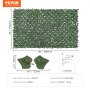 VEVOR Ivy Privacy Fence, 1500 x 2490 mm Artificiell grön väggskärm, grönt Ivy staket med förstärkt fog, Faux häckar Vinbladsdekoration för utomhusträdgård, gård, uteplatsdekor