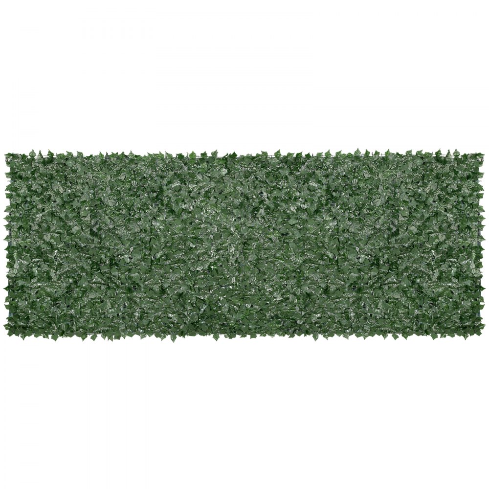 VEVOR Ivy Privacy Fence, 1.5 x 4m Artificial Green Wall Screen, Greenery Ivy Fence w/ Mesh Cloth Backing and Strengthened Joint, Faux Hedges Vine Leaf Decoration for Outdoor Garden, Yard, Balcony