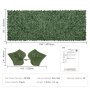VEVOR Ivy Personverngjerde, 1,5 x 4 m kunstig grønn veggskjerm, Greenery Ivy-gjerde med nettingduk og forsterket skjøt, falske hekker vinbladsdekorasjon for utendørs hage, hage, balkong