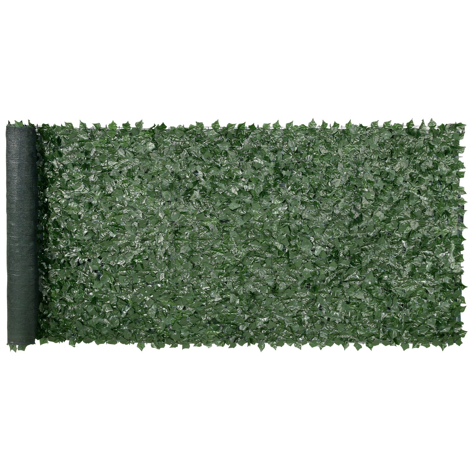 VEVOR Ivy Privacy Fence, 1.5 x 4m Artificial Green Wall Screen, Greenery Ivy Fence w/ Mesh Cloth Backing and Strengthened Joint, Faux Hedges Vine Leaf Decoration for Outdoor Garden, Yard, Balcony
