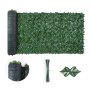 VEVOR Ivy Privacy Fence, 1830 x 2440 mm Artificial Green Wall Screen, Greenery Ivy Fence with Mesh Cloth Backing and Strengthened Joint, Faux Hedges Vine Leaf Decoration for Outdoor Garden, Yard