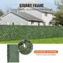 VEVOR Ivy Privacy Fence, 96 x 72 in Artificial Green Wall Screen, Greenery Ivy Fence with Strengthened Joint, Faux Hedges Vine Leaf Decoration for Outdoor Garden, Yard, Balcony, Patio Decor