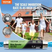 VEVOR Whole House Salt Free Descaler Physical Scale Descaler System SAAS Alloy