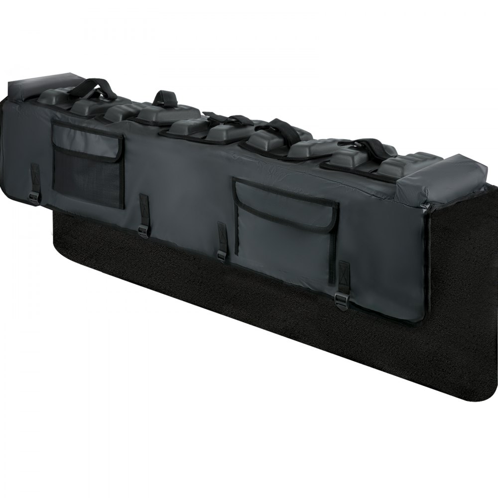 VEVOR Tailgate Pad, 54" Wide Pickup Truck Tailgate Bike Pad, Bike Tailgate Protection Cover Carries up to 5 Bikes, Truck Bed Bike Pad with PVC Outer Layer, Tool Pocket and Straps