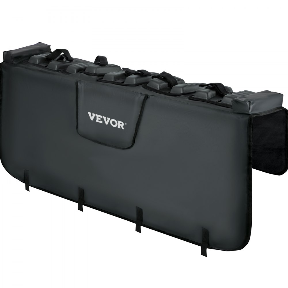VEVOR Tailgate Pad, 54" Wide Pickup Truck Tailgate Bike Pad, Bike Tailgate Protection Cover Carries up to 5 Bikes, Truck Bed Bike Pad with PVC Outer Layer, Tool Pocket and Straps