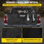 VEVOR Tailgate Pad, 54" Wide Tailgate Bike Pad, Truck Bike Pad for Carrying up to 5 Bikes, Truck Bed Bike Pad with PVC Outer Layer, Tool Pocket and Straps for Middle & Large Pickup Truck, Upgraded