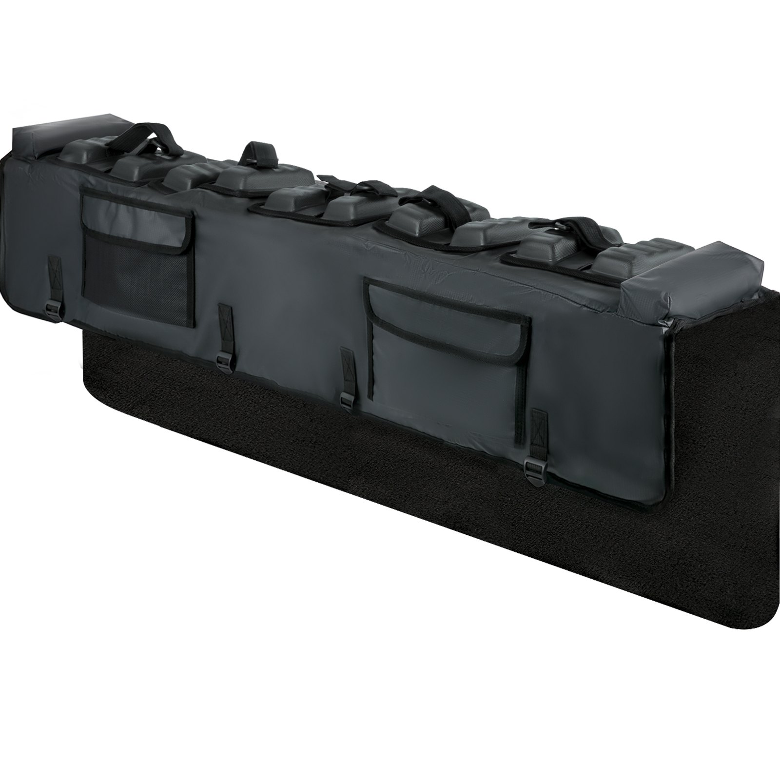 VEVOR Tailgate Pad, 54" Wide Pickup Truck Tailgate Bike Pad, Bike Tailgate Protection Cover Carries up to 5 Bikes, Truck Bed Bike Pad with PVC Outer Layer, Tool Pocket and Straps