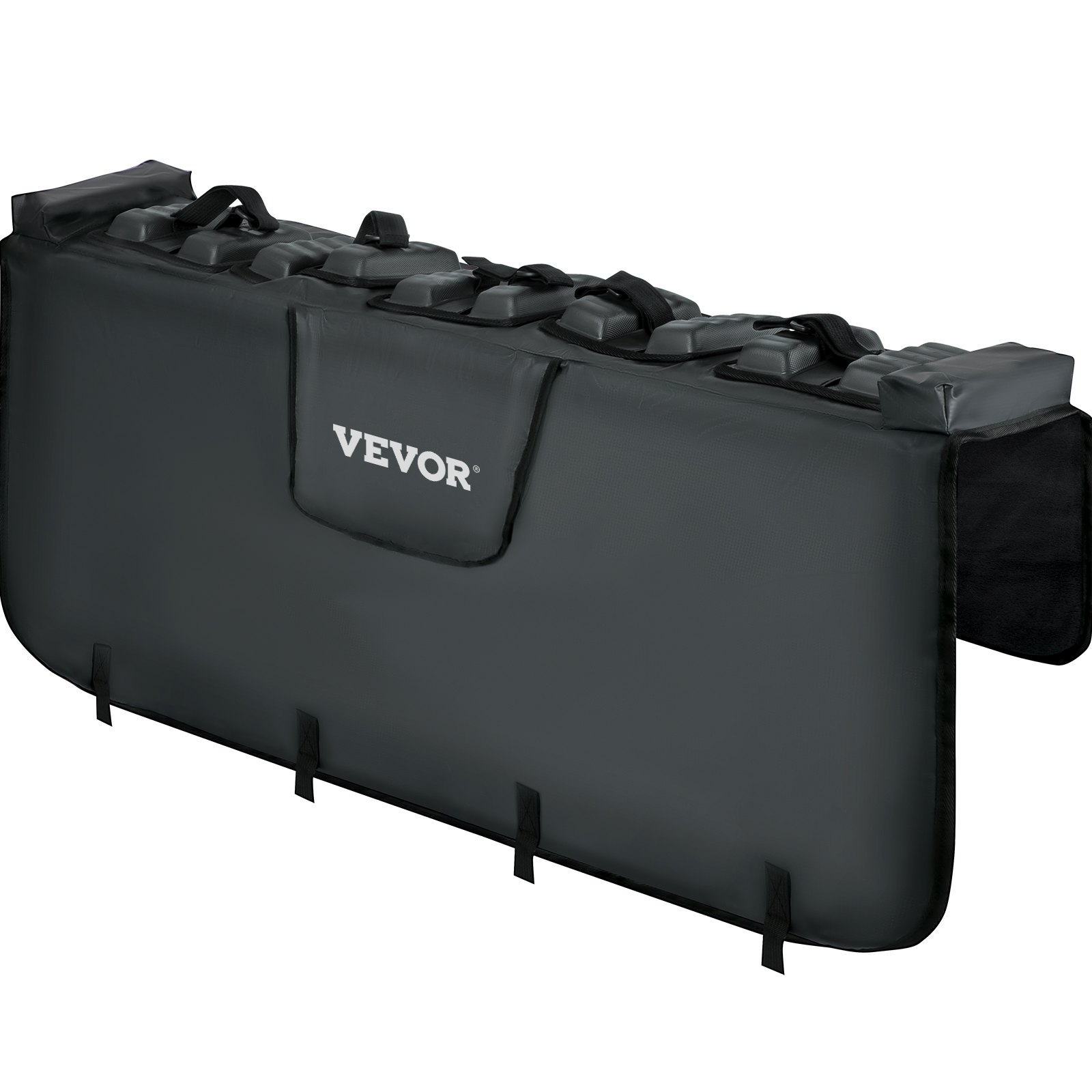 VEVOR Tailgate Pad, 54" Wide Pickup Truck Tailgate Bike Pad, Bike Tailgate Protection Cover Carries up to 5 Bikes, Truck Bed Bike Pad with PVC Outer Layer, Tool Pocket and Straps