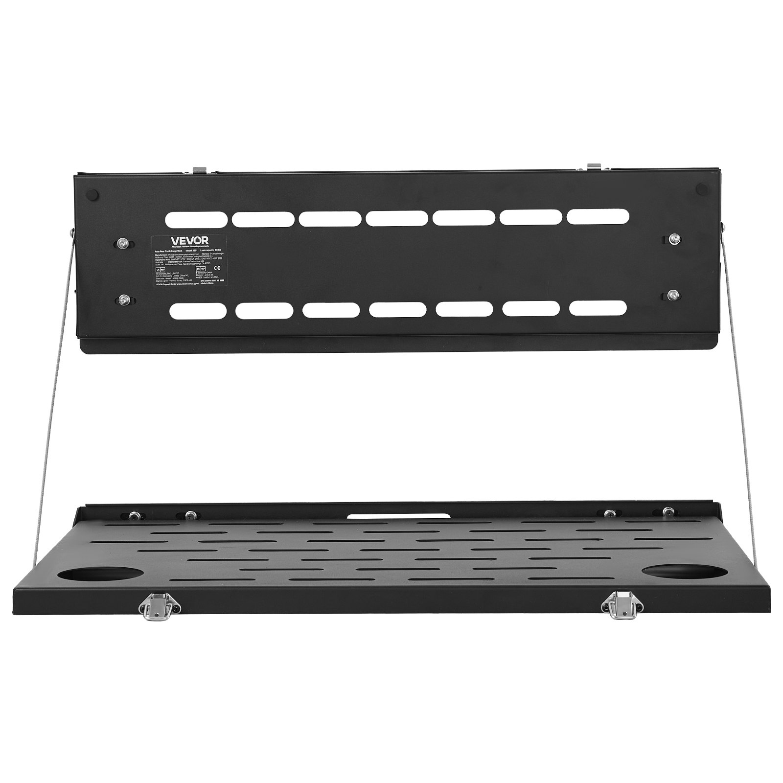 VEVOR Tailgate Table for 2021-2026 Ford Bronco 4 Door Hardtops (Exclude Bronco Sport), Foldable Molle Panel Drop Down Table, Rear Door Cargo Storage Rack Shelf Luggage Holder Carrier