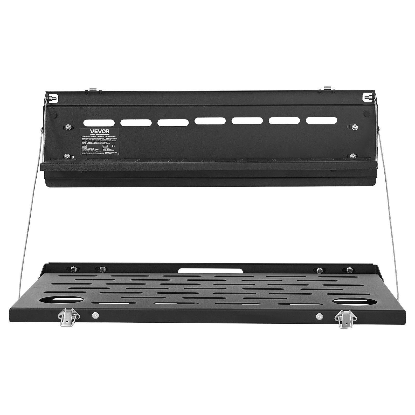 VEVOR Tailgate Table for 2021-2026 Ford Bronco 4 Door Hardtops (Exclude Bronco Sport), Foldable Molle Panel Drop Down Table, Rear Door Cargo Storage Rack Shelf Luggage Holder Carrier