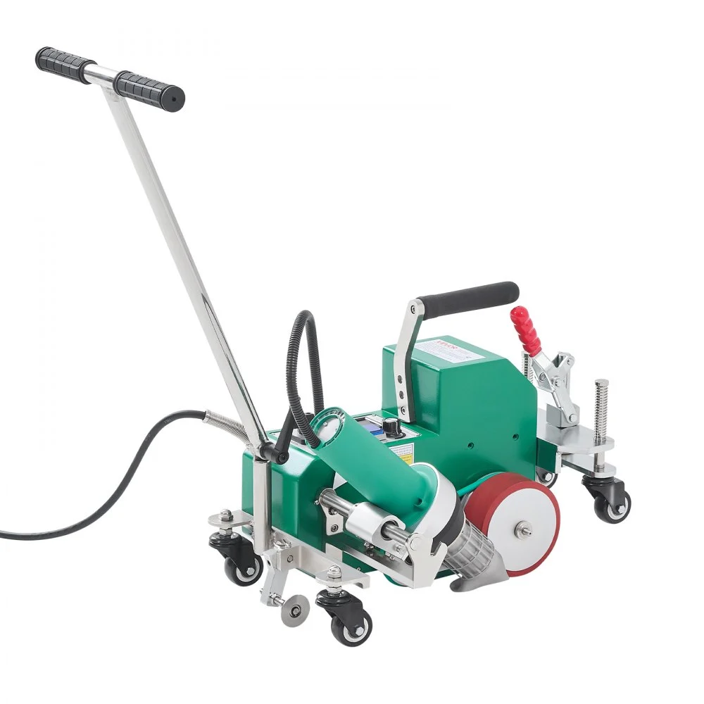 VEVOR Roofing Hot Air Welder, 3400W 220V High Power Plastic PVC TPO Welding Machine - 1.57in Welding Width, 0.04-0.08 in Thickness, 68 ℉-1202 ℉ Heat Roofing Welding Tool, for Waterproofing Advertising