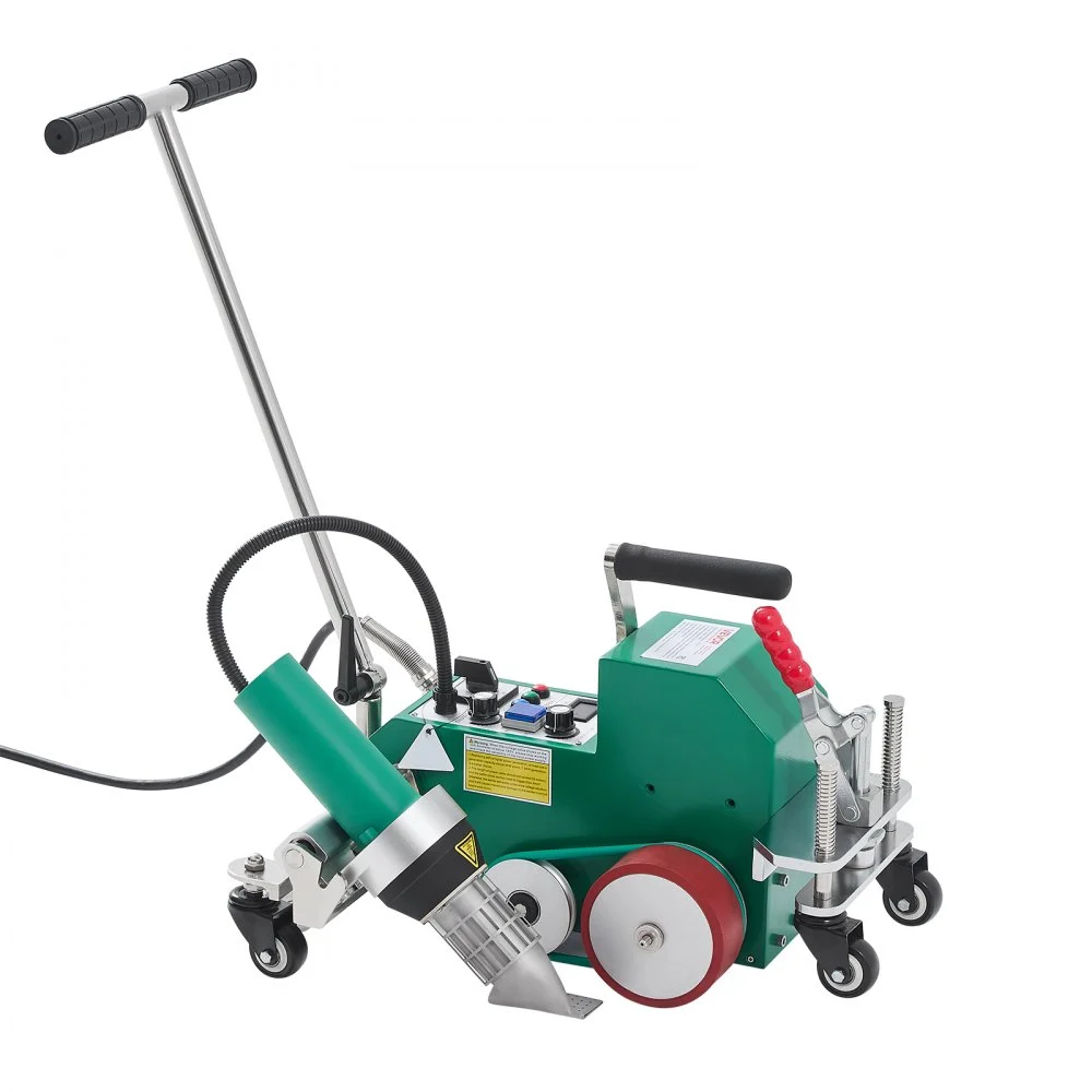 VEVOR Roofing Hot Air Welder, 3400W 220V High Power Plastic PVC TPO Welding Machine - 1.57in Welding Width, 0.04-0.08 in Thickness, 68 ℉-1202 ℉ Heat Roofing Welding Tool, for Waterproofing Advertising