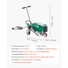 Roofing Hot Air Welder 4200W 220V Plastic PVC TPO CPE Welding Machine