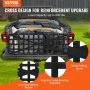VEVOR Tailgate Net, 54 in x 18 in, Heavy Duty Cargo Net for Truck Bed with 4 Adjustable Telescopic Straps, Cross-reinforced Design, Extendable & Durable, Suitable for Pickup, Truck, Trailer, Jeep, SUV