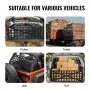 VEVOR Tailgate Net, 54 in x 18 in, Heavy Duty Cargo Net for Truck Bed with 4 Adjustable Telescopic Straps, Cross-reinforced Design, Extendable & Durable, Suitable for Pickup, Truck, Trailer, Jeep, SUV