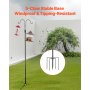 Double Shepherds Hook 8 Pack 108 Inch Heavy Duty Bird Feeder Pole