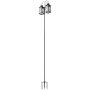 VEVOR Double Shepherds Hooks for Outdoor, 8 Pack 2730 mm Heavy Duty Bird Feeder Pole, 19 mm Thick Garden Hooks for Hanging Hummingbird Feeder, Plant Baskets, Solar Light Lanterns,Wind Chimes