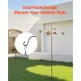 VEVOR Double Shepherds Hook 8 Pack 2345mm Heavy Duty Bird Feeder Pole