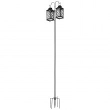 Double Shepherds Hook 8 Pack 92 Inch Heavy Duty Bird Feeder Pole