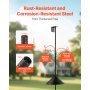 VEVOR 2370mm Bird Feeding Station 4 Hook Wild Bird Feeder Stand Pole