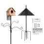 VEVOR 2370mm Bird Feeding Station 4 Hook Wild Bird Feeder Stand Pole