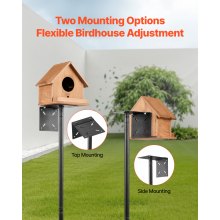 92 Inch Bird Feeding Station 4 Hook Wild Bird Feeder Stand Pole