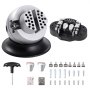 VEVOR ball vise with attachment and accessory set including screws, brackets, and key wrench.