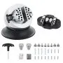 VEVOR Ball Vise 3" Engraving Setting Tool 360°Rotation Professional Ball Vise 30 PCS Attachment Jewelry Engraving Block Tools Standard Block (3inch)