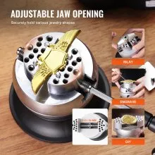 VEVOR Ball Vise 3" Engraving Setting Tool 360°Rotation Professional Ball Vise 30 PCS Attachment Jewelry Engraving Block Tools Standard Block (3inch)