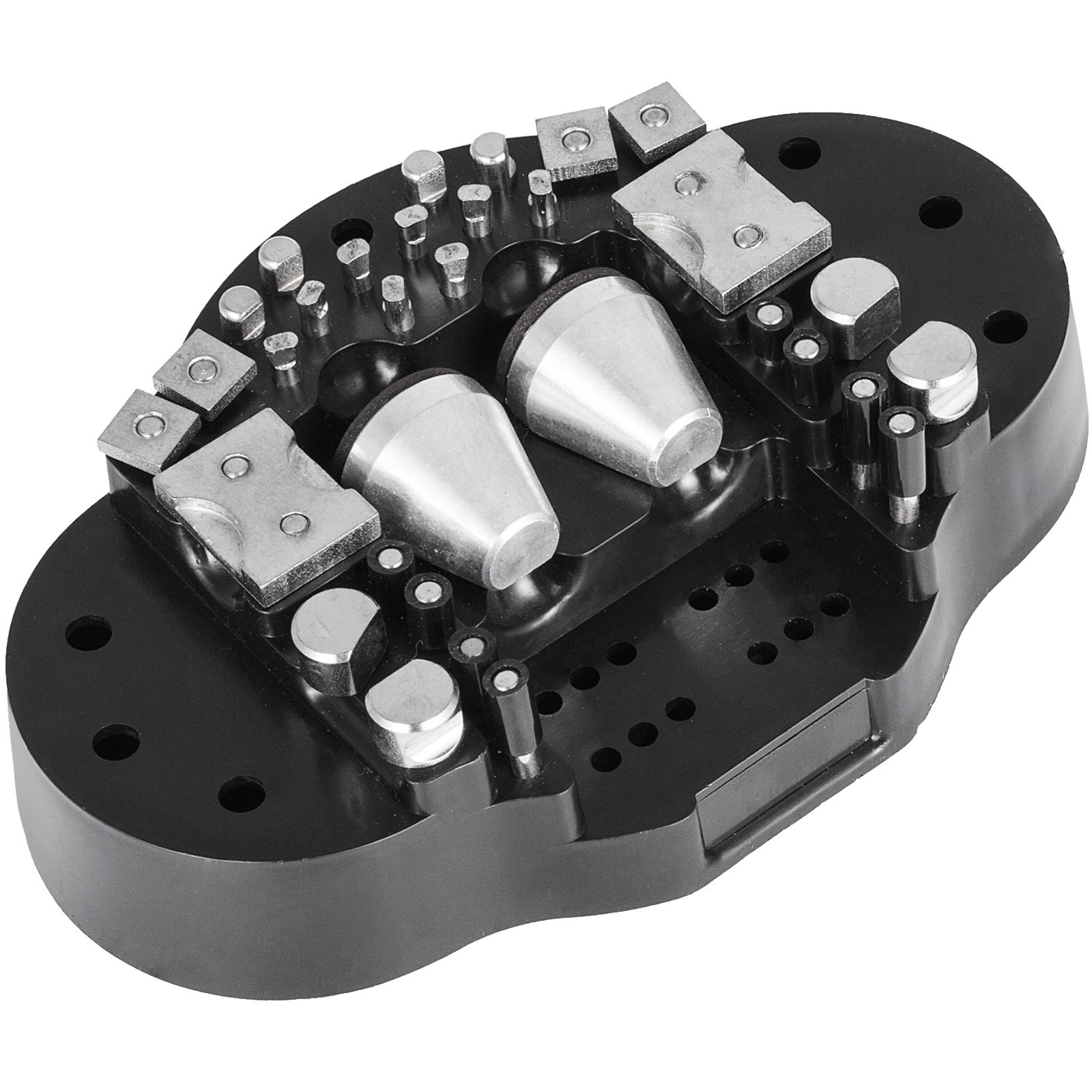 VEVOR Ball Vise, 3" Engraving Setting Tool, 360° Rotation Engraving Block Vise, 30 PCS Attachment Jewelry Engraving Block Tools Standard Block for Gemstone Inlay and Small-Scale Engraving