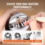 VEVOR Ball Vise, 7.6 cm Engraving Setting Tool, 360° Rotation Engraving Block Vise, 70 PCS Attachment Jewelry Engraving Block Tools Standard Block for Gemstone Inlay and Small-Scale Engraving