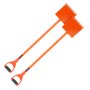 VEVOR Shingle Shovel 2 Pack, D-Grip Handle Shingle Roof Ripper, High Hardness 45# Steel & Lightweight Easy Tearing Off Roofing & Nails Tool, ideal for Commercial and Residential Use,Orange