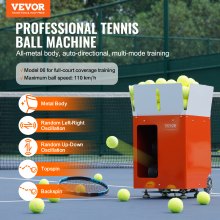 VEVOR Tennis Ball Machine Automatic Portable Ball Launcher Training Practice