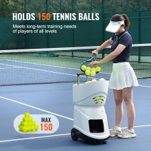 VEVOR Tennis Ball Machine Automatisk Portable Ball Launcher Training Practice